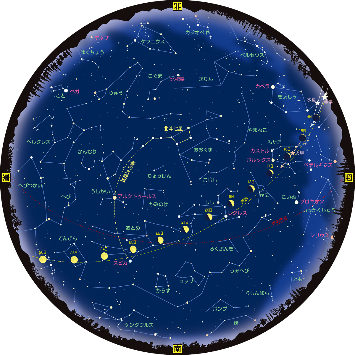 全天星図