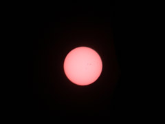 太陽の撮影例