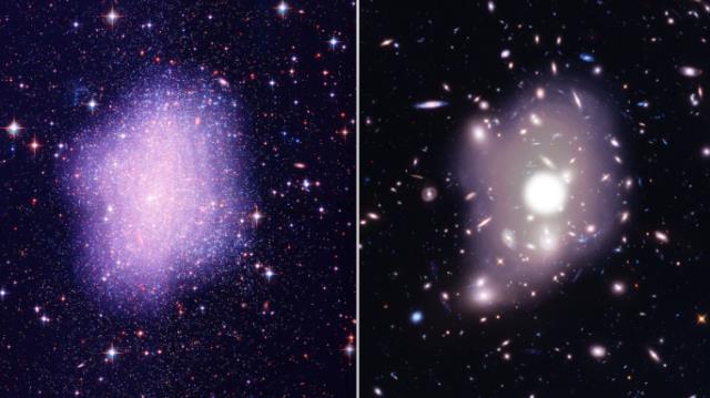 矮小楕円銀河と銀河団におけるダークマターの分布の違い