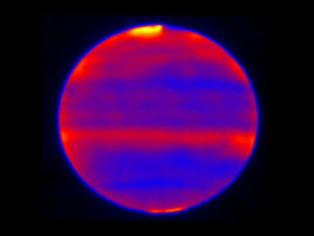 木星成層圏にあるメタンの発光強度