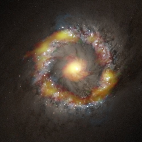 アルマ望遠鏡で観測したNGC 1097中心部