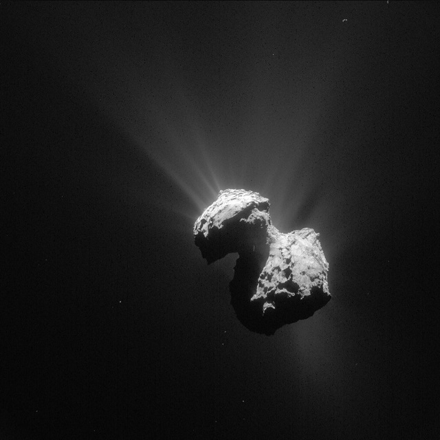ロゼッタが撮影したチュリュモフ・ゲラシメンコ彗星