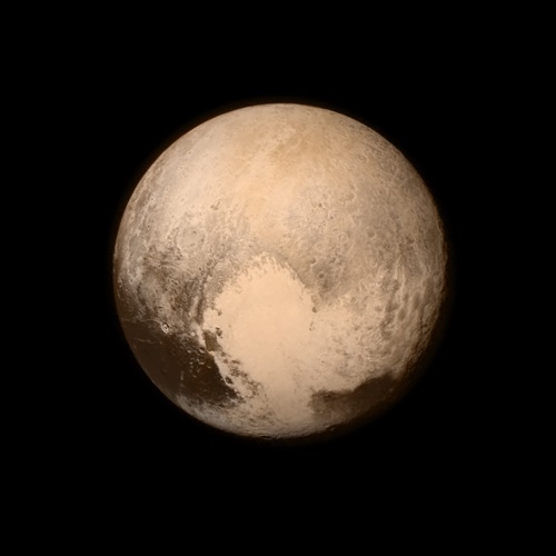 最接近前の7月13日に撮影された冥王星