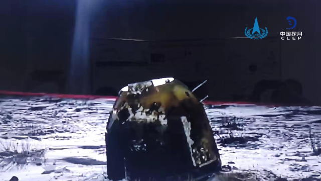 嫦娥5号の大気圏再突入カプセル