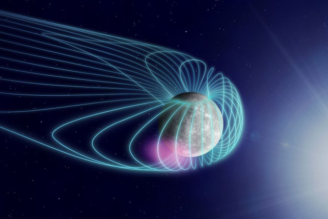 水星でのコーラス波動発生のイメージ図