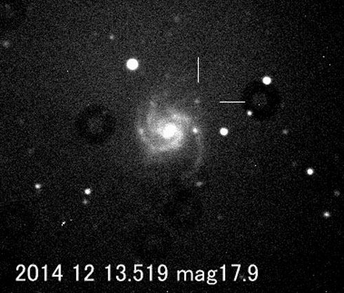 超新星2014efの発見画像
