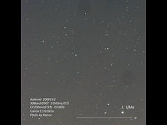 （Kanzu氏撮影の小惑星 2006 VV2の写真）