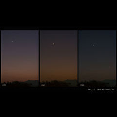 2007年2月 金星と水星の接近の接近 ギャラリー
