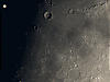 （みかけの大きさ比べ 月と火星の写真）