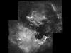 （北アメリカ星雲とペリカン星雲の写真）