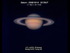 日の出前の土星