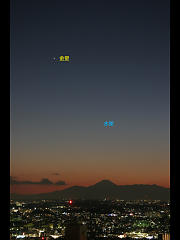 富士山と水星