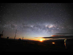 Galaxy on the MOA II Dome