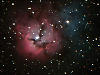 （M20 三裂星雲の写真）