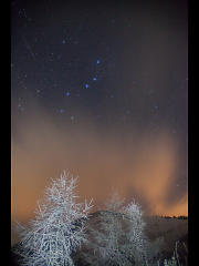 樹氷の北斗流星