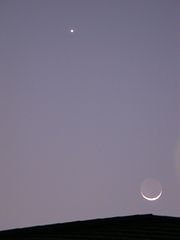 （TX氏撮影の月と金星の写真）
