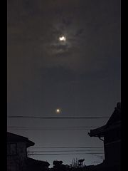 （nagame1氏撮影の月と金星の写真 2）
