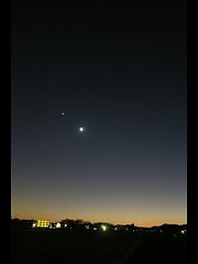 （西沢敏氏撮影の月と水星、金星、木星の写真 1）