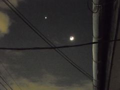 （高橋健二氏撮影の月と金星の写真 1）