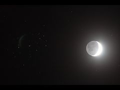 （nagame1氏撮影の月とプレアデス星団の写真 1）
