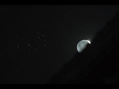 （nagame1氏撮影の月とプレアデス星団の写真 3）