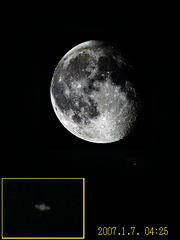 （K.Nakayama氏撮影の土星と月の写真 1）