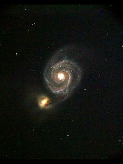 （M51 子持ち銀河の写真）