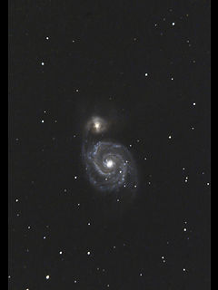 （M51 子持ち銀河の写真）
