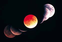 今回の月食と似たような条件で起こった、1990年2月10日の月食
