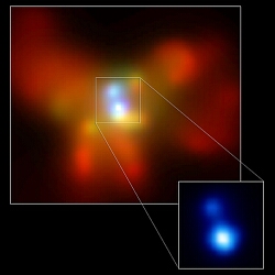 （銀河 NGC6240の中心部の画像）