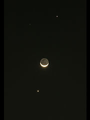（千葉勝美氏撮影の月と金星、木星の写真 1）