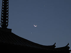 （小嶋孝弘氏撮影の月と金星、木星の写真 2）