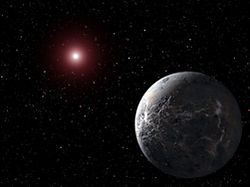 （系外惑星OGLE-2005-BLG-390Lbの想像図）