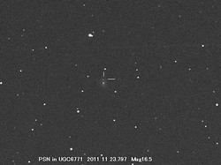 野口さんによる超新星2011irの観測画像