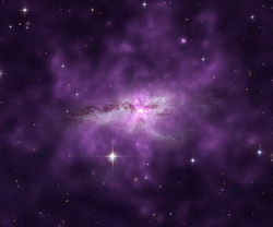 NGC 6240を取り巻く高温ガス雲