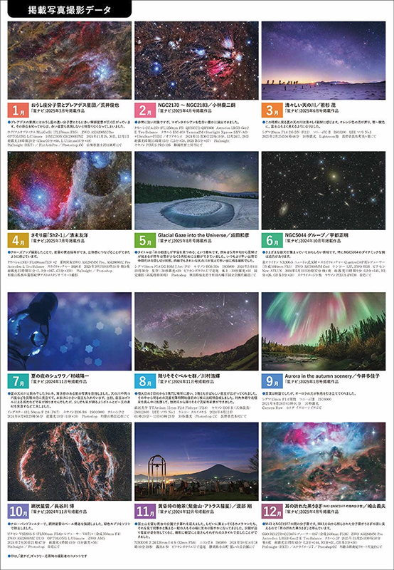 各月の掲載写真 各月の掲載写真