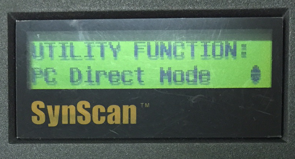 UTILITY FUNCTION: PC Direct Modeפӡ[Enter] 