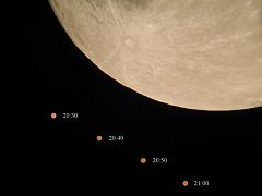 （百海正明氏撮影の月と火星の写真）