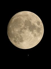 （kasimaru氏撮影の月と火星の写真 1）