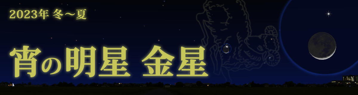 【特集】宵の明星 金星（2023年 冬～夏）