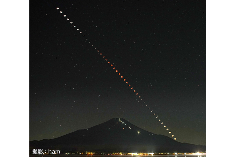 2025年9月8日 月食の経過と富士山