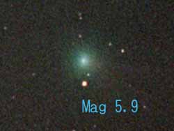 豊頃町で撮影された C/2001 A2 リニア彗星