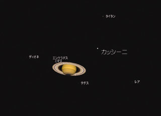 カッシーニと土星の衛星たち